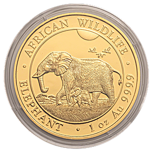 2022 1 oz Somalian Gold Elephant Bullion Coin