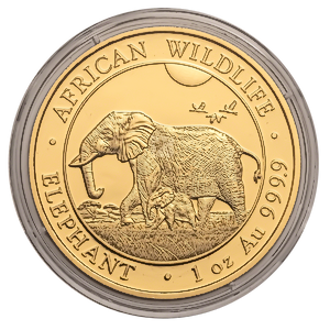 2022 1 oz Somalian Gold Elephant Bullion Coin