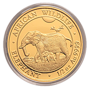 Somalian Gold Elephant 2022 - 1/2 oz
