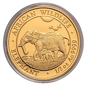 2022 1/2 oz Somalian Gold Elephant Bullion Coin