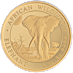 2025 1 oz Somalian Gold Elephant Bullion Coin thumbnail