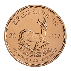 2017 1 oz South African Gold Krugerrand Bullion Coin - 50th Anniversary Edition