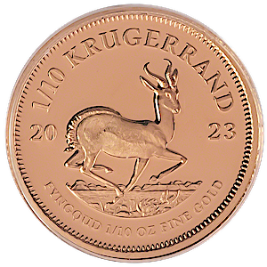 2023 1/10 oz South African Gold Krugerrand Proof Bullion Coin