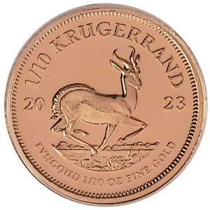 2023 1/10 oz South African Gold Krugerrand Proof Bullion Coin