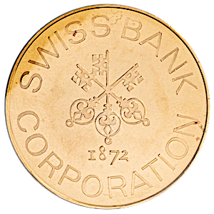 1 oz Swiss Bank Corporation Gold Bullion Round