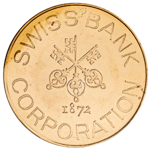 1 oz Swiss Bank Corporation Gold Bullion Round