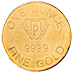 1 oz Swiss Bank Corporation Gold Bullion Round thumbnail