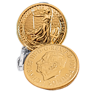 2 pcs of 1 oz 2023 United Kingdom Gold Britannia King Charles III Effigy Coins – Total 2 oz Gold
