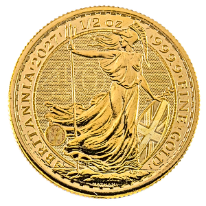 2027 1/2 oz United Kingdom Gold Britannia Bullion Coin