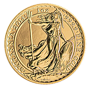 2014 1 oz United Kingdom Gold Britannia Bullion Coin