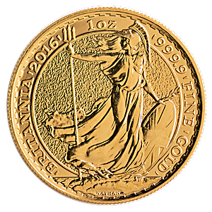 2016 1 oz United Kingdom Gold Britannia Bullion Coin