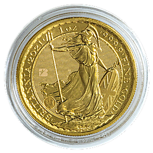 2021 1 oz United Kingdom Gold Britannia Bullion Coin