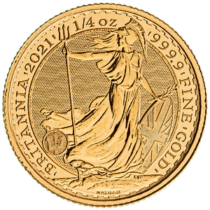 2021 1/4 oz United Kingdom Gold Britannia Bullion Coin
