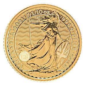 2021 1/10 oz United Kingdom Gold Britannia Bullion Coin