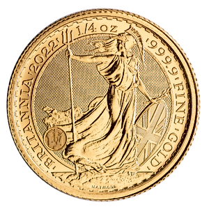 2022 1/4 oz United Kingdom Gold Britannia Bullion Coin