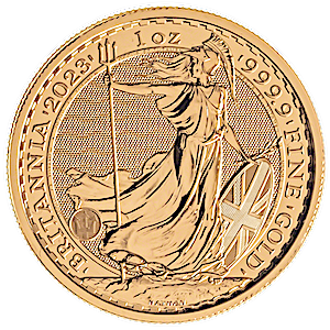 2023 1 oz United Kingdom Gold Britannia Bullion Coin - Queen Elizabeth II Effigy (BU)