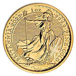 2023 1 oz United Kingdom Gold Britannia Bullion Coin - King Charles III Effigy (BU)