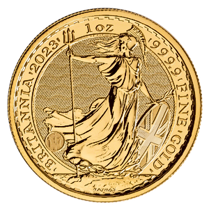 2023 1 oz United Kingdom Gold Britannia Bullion Coin - King Charles III Effigy
