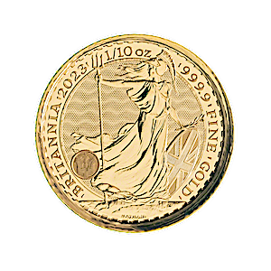 United Kingdom Gold Britannia 2023 - Queen Elizabeth II Effigy - 1/10 oz