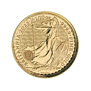 2023 1/10 oz United Kingdom Gold Britannia Bullion Coin - Queen Elizabeth II Effigy