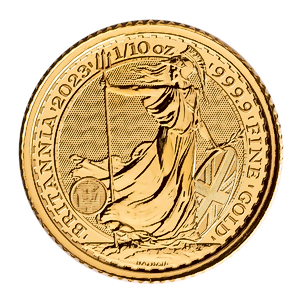 2023 1/10 oz United Kingdom Gold Britannia Bullion Coin - King Charles III Effigy