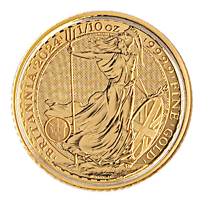 2024 1/10 oz United Kingdom Gold Britannia Bullion Coin