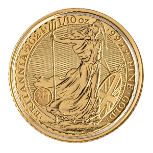 2024 1/10 oz United Kingdom Gold Britannia Bullion Coin