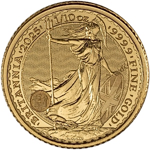 2025 1/10 oz United Kingdom Gold Britannia Bullion Coin