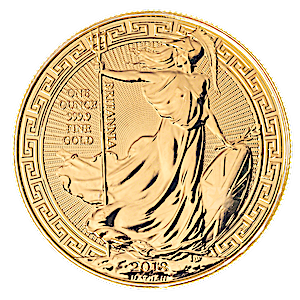 2018 1 oz United Kingdom Gold Oriental Border Britannia Bullion Coin