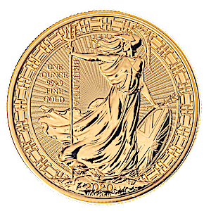 2020 1 oz United Kingdom Gold Oriental Border Britannia Bullion Coin