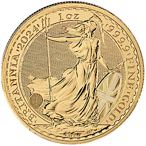 2024 1 oz United Kingdom Gold Britannia Bullion Coin (BU)