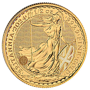 2024 1/2 oz United Kingdom Gold Britannia Bullion Coin
