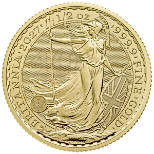 2027 1/2 oz United Kingdom Gold Britannia Bullion Coin
