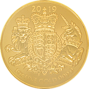 2019 1 oz United Kingdom Gold Royal Arms Bullion Coin