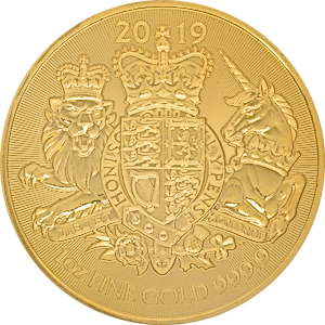 2019 1 oz United Kingdom Gold Royal Arms Bullion Coin