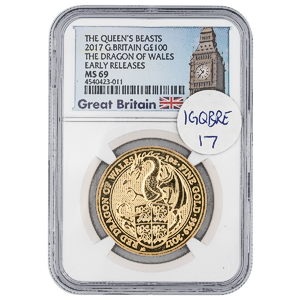 2017 1 oz United Kingdom Queen's Beast 