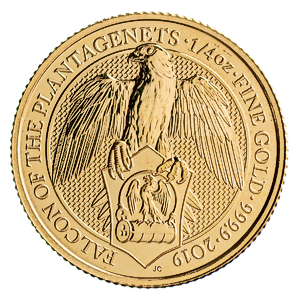 2019 1/4 oz United Kingdom Queen's Beast 