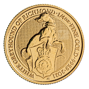 2021 1/4 oz United Kingdom Queen's Beast 