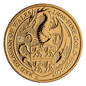 2017 1/4 oz United Kingdom Queen's Beast 