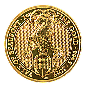 United Kingdom Gold Queen's Beast 2019 - The Yale - 1 oz