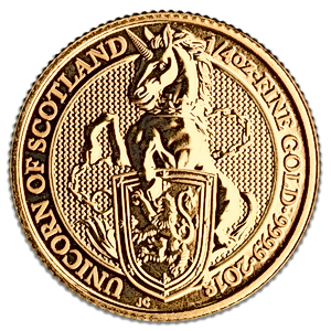 2018 1/4 oz United Kingdom Queen's Beast 