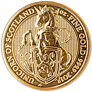 2018 1 oz United Kingdom Queen's Beast 