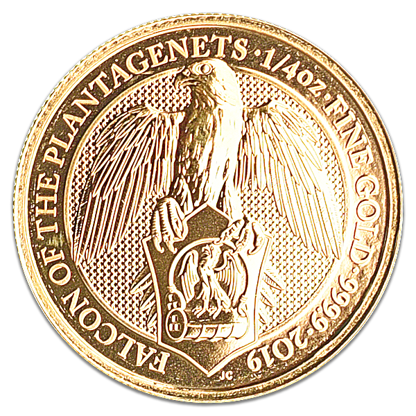 United Kingdom Gold Queen's Beast 2019 - The Falcon - 1/4 oz United Kingdom Gold Queen's Beast 2019 - The Falcon - 1/4 oz