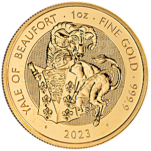 2023 1 oz United Kingdom Gold Tudor Beasts - The Yale of Beaufort