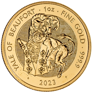 2023 1 oz United Kingdom Gold Tudor Beasts - The Yale of Beaufort