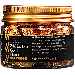 24K Edible Gold Flakes - 100 mg