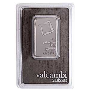 1 oz Valcambi Swiss Palladium Bullion Bar
