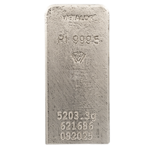 167.290 oz Metalor Platinum Bullion Bar