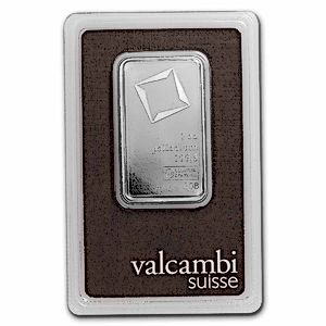 1 oz Valcambi Swiss Palladium Bullion Bar