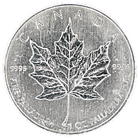 Canadian Palladium Maple Leaf - Various Years - 1 oz Canadian Palladium Maple Leaf - Various Years - 1 oz